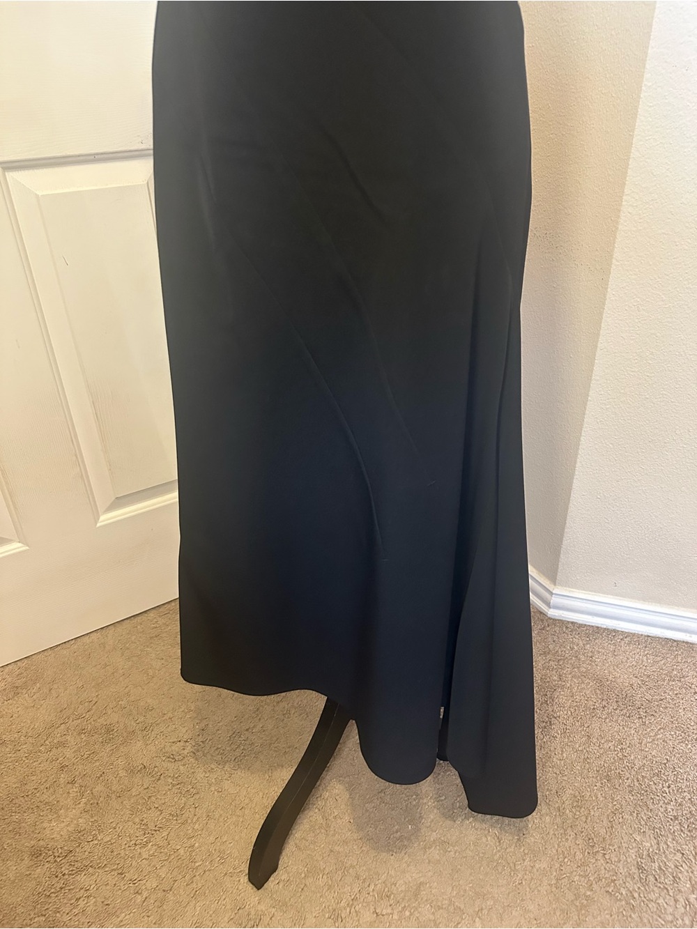 BCBGMAXAZRIA Black Strapless Asymmetrical Hem Formal Dress Gown Size 8 - Picture 12 of 12